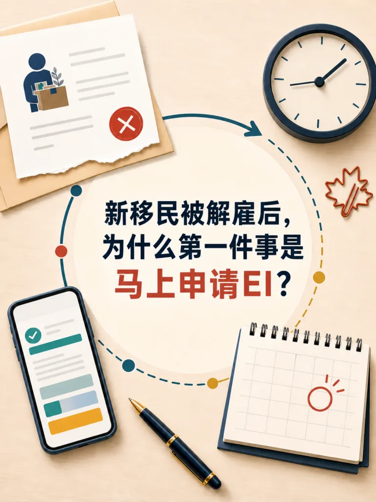 加拿大新移民被解雇后申请EI - applying for Employment Insurance after job loss