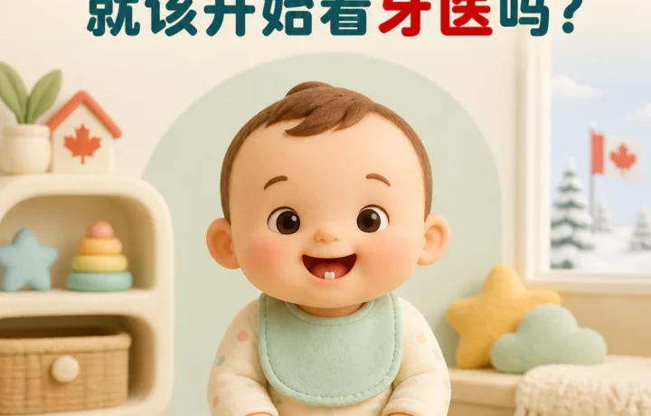 加拿大宝宝第一颗牙与首次牙医检查 - baby first dental visit in Canada