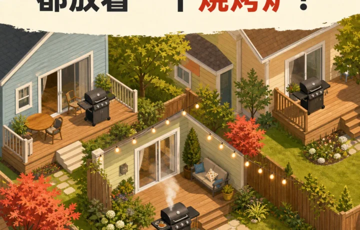 加拿大住宅后院烧烤炉 - backyard barbecue culture in Canada