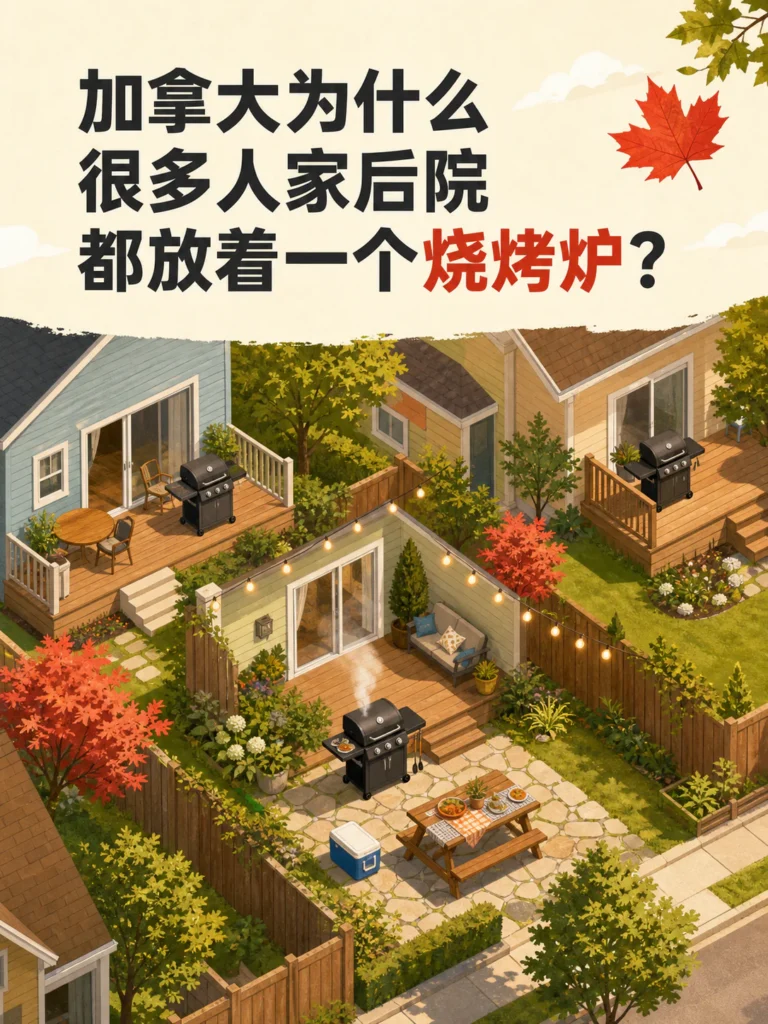 加拿大住宅后院烧烤炉 - backyard barbecue culture in Canada