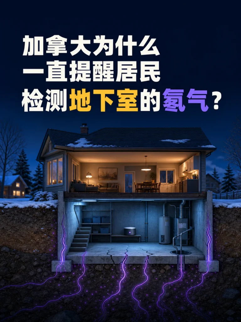 加拿大住宅地下室氡气检测 - radon testing in Canadian homes