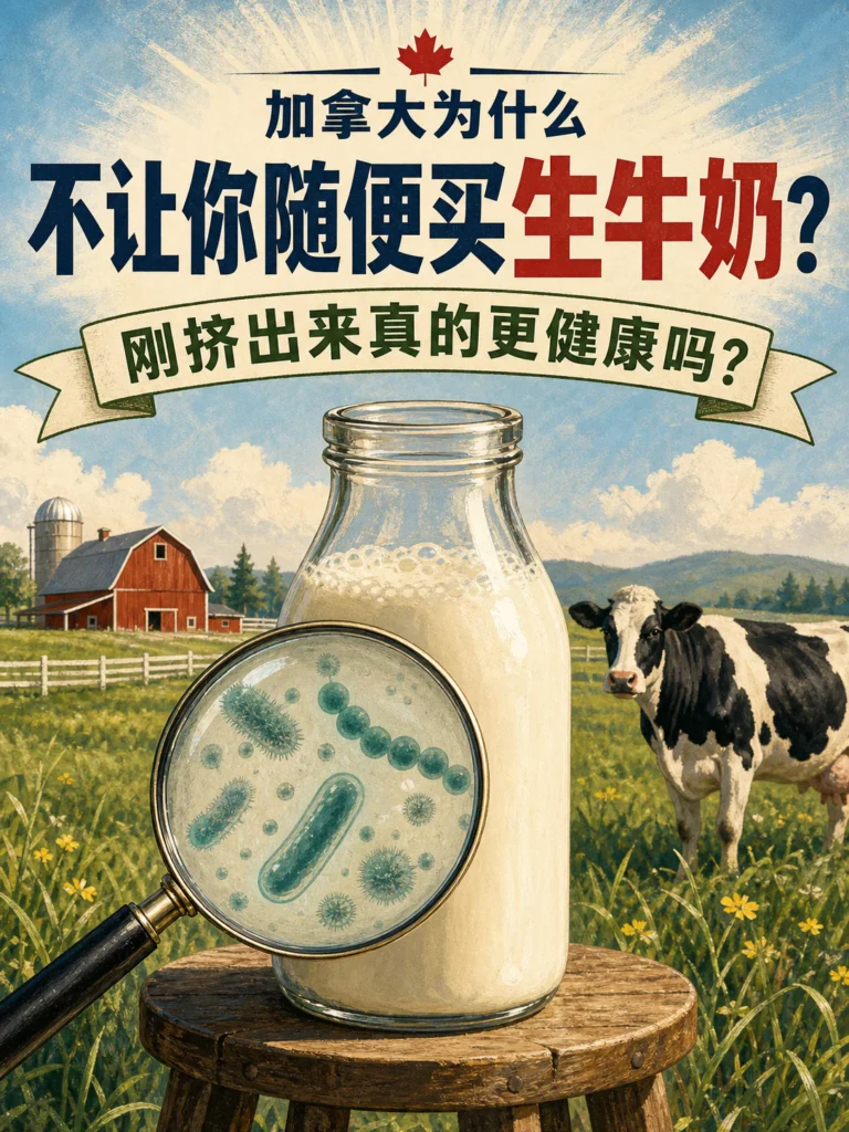 加拿大生牛奶与巴氏杀菌食品安全 - raw milk safety in Canada